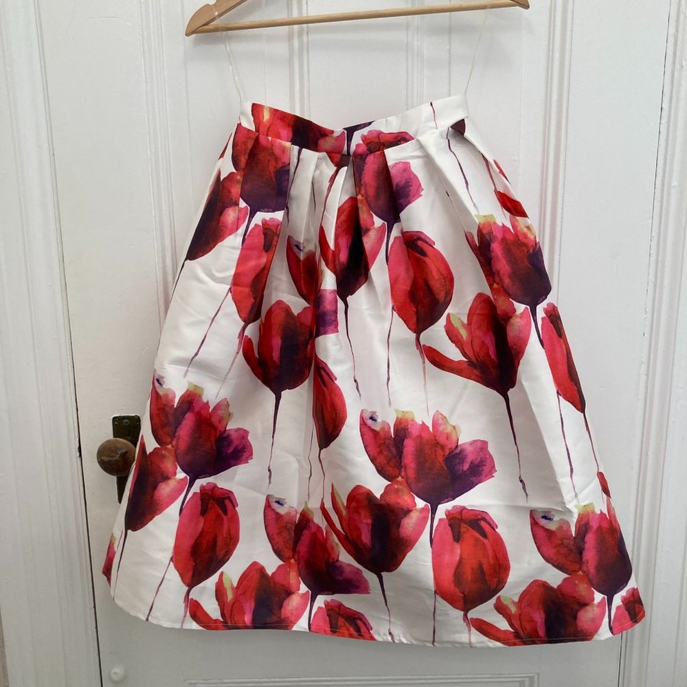 Floral Midi Skirt